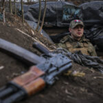 Ukraine, Huliaipole, 2023-03-19. Brigade of ukrainian volunteer army combat in south of Ukraine, in Zaporijia region. Fr