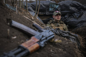Ukraine, Huliaipole, 2023-03-19. Brigade of ukrainian volunteer army combat in south of Ukraine, in Zaporijia region. Fr
