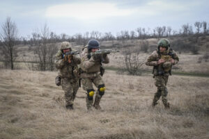 Ukraine, Huliaipole, 2023-03-19. Brigade of ukrainian volunteer army combat in south of Ukraine, in Zaporijia region. Fr