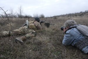 Ukraine, Huliaipole, 2023-03-19. Brigade of ukrainian volunteer army combat in south of Ukraine, in Zaporijia region. Fr