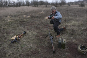 Ukraine, Huliaipole, 2023-03-19. Brigade of ukrainian volunteer army combat in south of Ukraine, in Zaporijia region. Fr