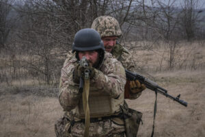 Ukraine, Huliaipole, 2023-03-19. Brigade of ukrainian volunteer army combat in south of Ukraine, in Zaporijia region. Fr