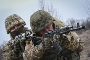 Ukraine, Huliaipole, 2023-03-19. Brigade of ukrainian volunteer army combat in south of Ukraine, in Zaporijia region. Fr