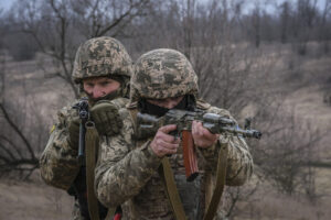 Ukraine, Huliaipole, 2023-03-19. Brigade of ukrainian volunteer army combat in south of Ukraine, in Zaporijia region. Fr