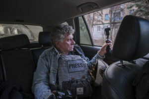Ukraine, Tchassiv Yar, 2023-03-22. At few kilometers from the front line in Bakhmut, the city was almost destroy by the 