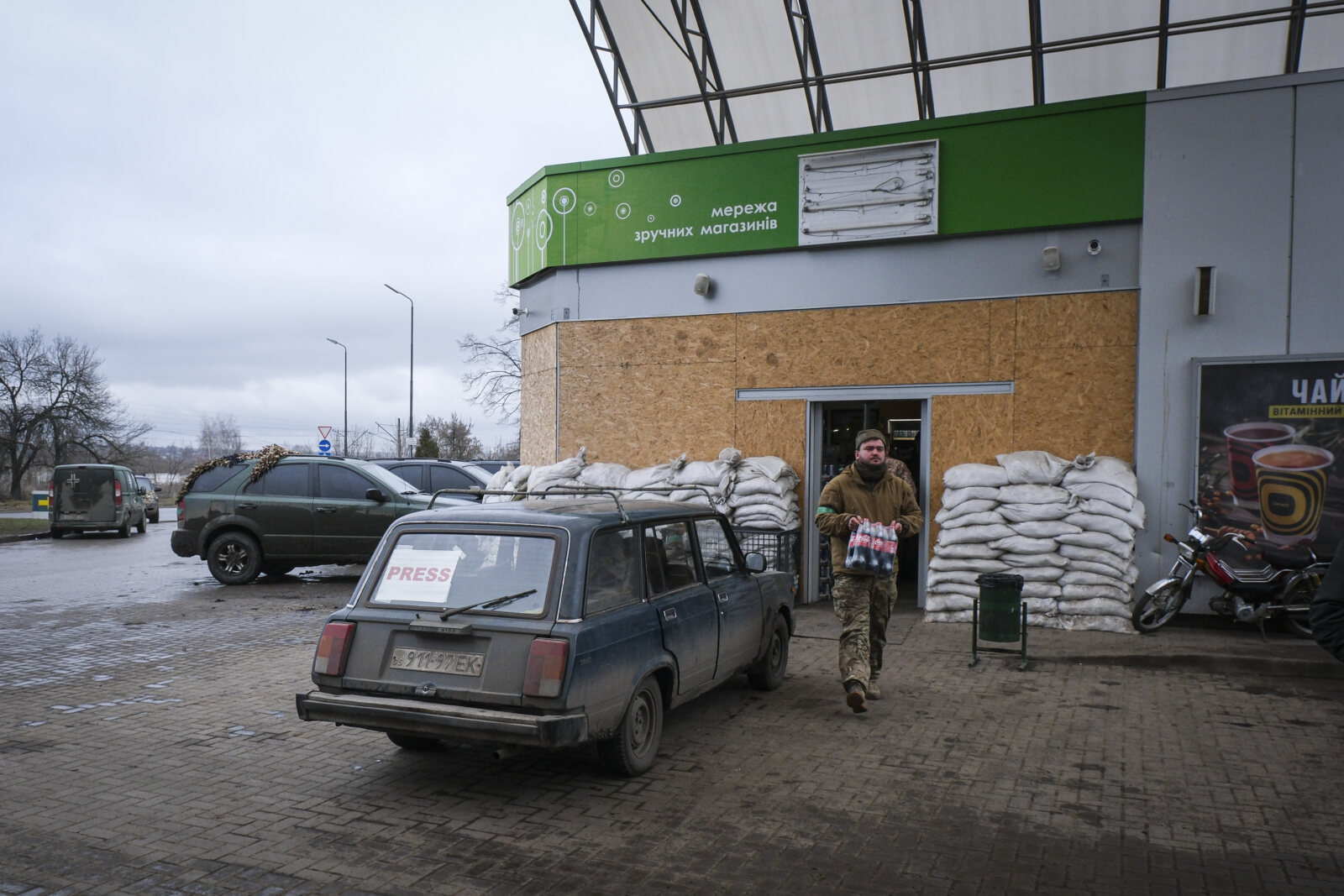 Ukraine, Sloviansk, 2023-03-20. On the road to the front line in Bakhmut, ukrainian army prepare for counter offensive a