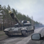 Ukraine, Sloviansk, 2023-03-20. On the road to the front line in Bakhmut, ukrainian army prepare for counter offensive a