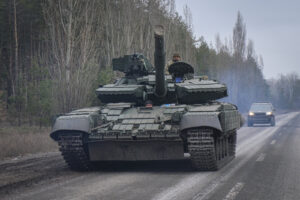 Ukraine, Sloviansk, 2023-03-20. On the road to the front line in Bakhmut, ukrainian army prepare for counter offensive a