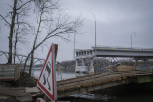 Ukraine, Sloviansk, 2023-03-20. On the road to the front line in Bakhmut, ukrainian army prepare for counter offensive a