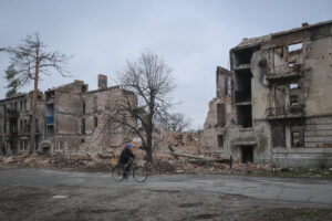 Ukraine, Sloviansk, 2023-03-20. On the road to the front line in Bakhmut, ukrainian army prepare for counter offensive a