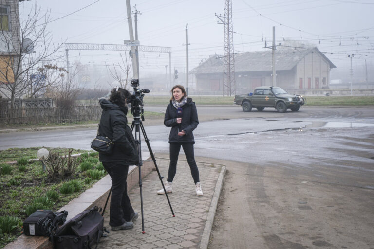 Ukraine, Kramatorsk, 2023-03-21. At few kilometers from the front line in Bakhmut, the city is hit by the russian forces