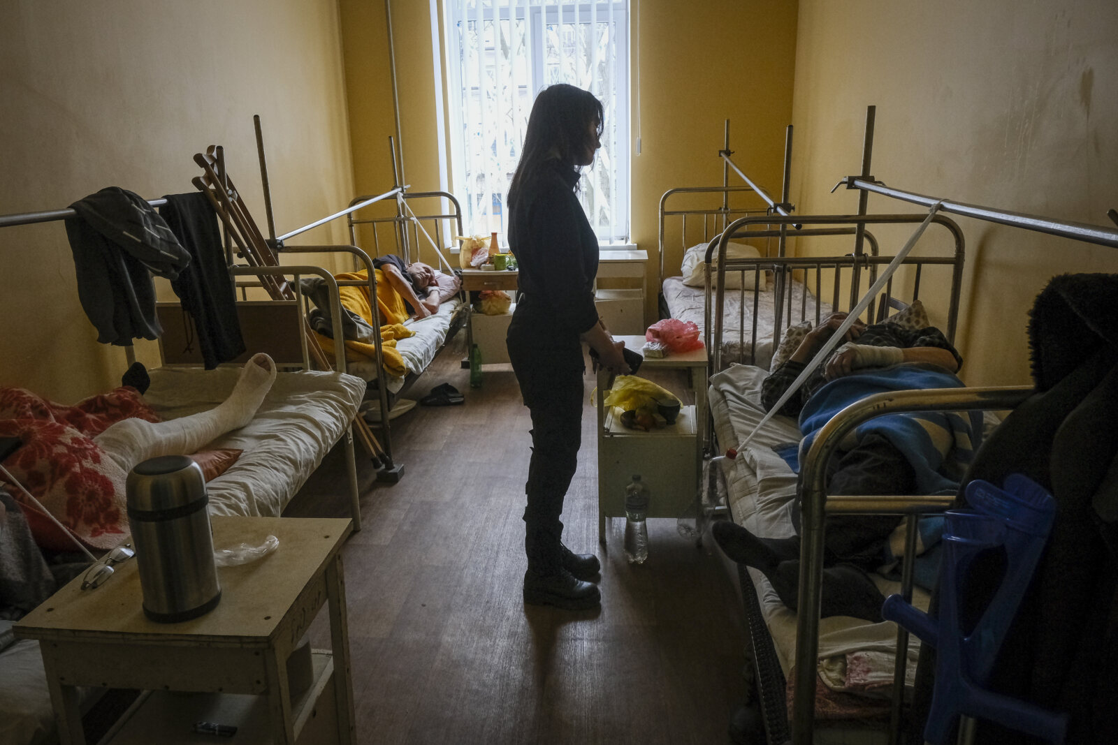 Ukraine, Kramatorsk, 2023-03-21. At few kilometers from the front line in Bakhmut, the city is hit by the russian forces