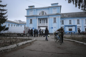 Ukraine, Tchassiv Yar, 2023-03-19. At few kilometers from the front line in Bakhmut, ukrainian army prepare for counter 