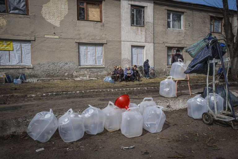 Ukraine, Tchassiv Yar, 2023-03-22. At few kilometers from the front line in Bakhmut, the city was almost destroy by the 