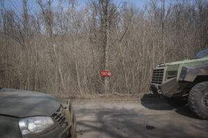 Ukraine, Tchassiv Yar, 2023-03-22. At few kilometers from the front line in Bakhmut, the city was almost destroy by the 