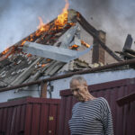 Ukraine, Tchassiv Yar, 2023-03-22. At few kilometers from the front line in Bakhmut, the city was almost destroy by the