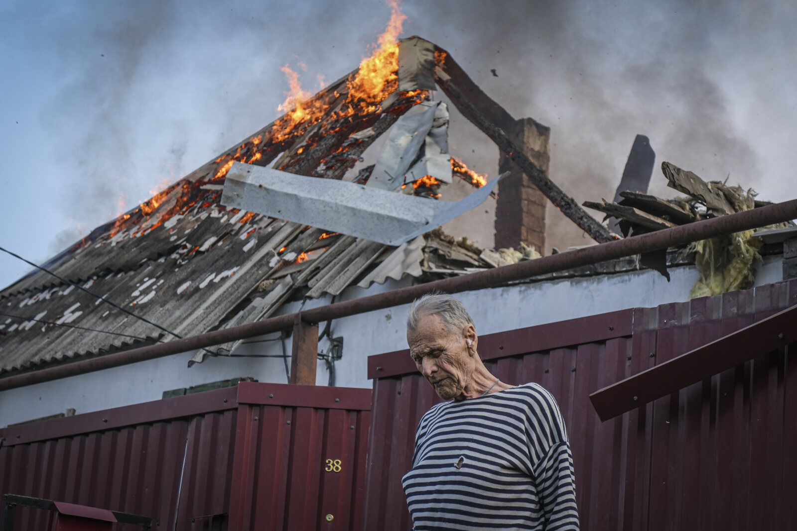 Ukraine, Tchassiv Yar, 2023-03-22. At few kilometers from the front line in Bakhmut, the city was almost destroy by the 