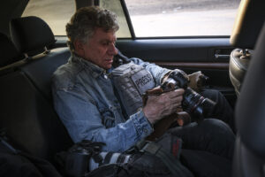 Ukraine, Tchassiv Yar, 2023-03-22. At few kilometers from the front line in Bakhmut, the city was almost destroy by the 
