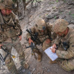 Djibouti, Djibouti, 2020-02-06. US soldiers from national guard airborne training with french soldiers in Djibouti deser