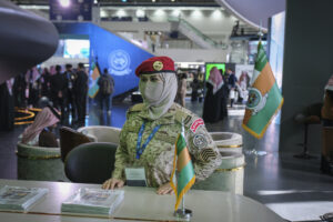 Saudia Arabia, Riyadh, 2024-02-04. The world defense show brings together 770 exhibitors, including manufacturers and ar