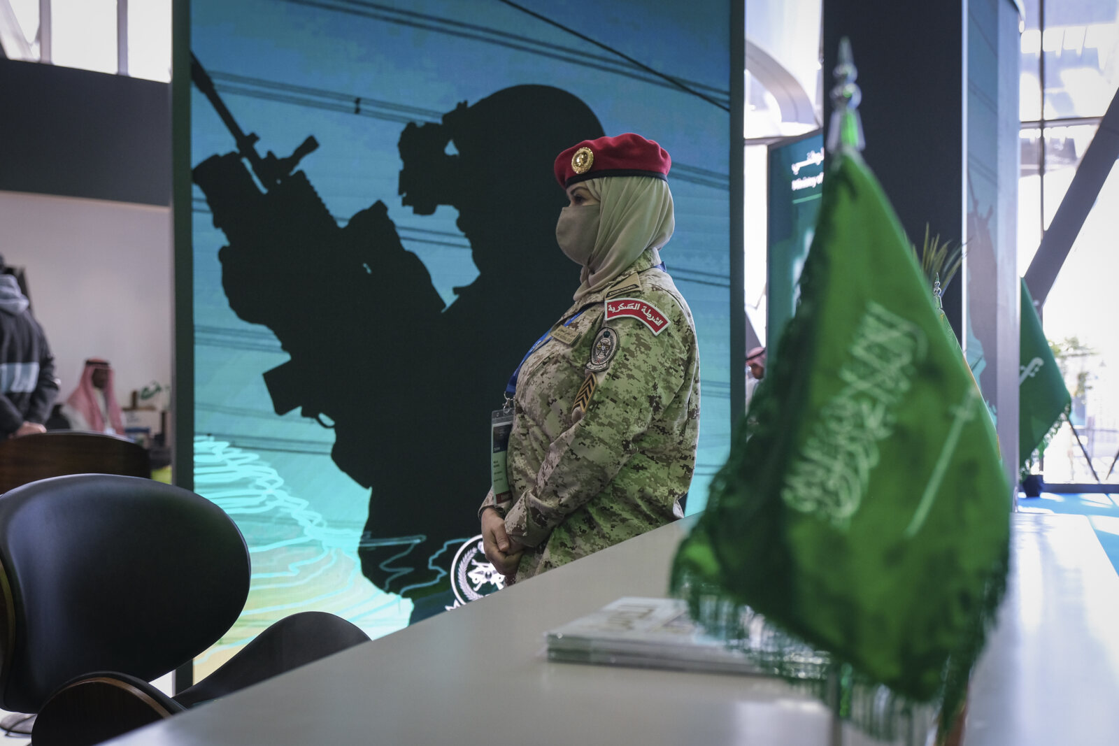 Saudia Arabia, Riyadh, 2024-02-04. The world defense show brings together 770 exhibitors, including manufacturers and ar