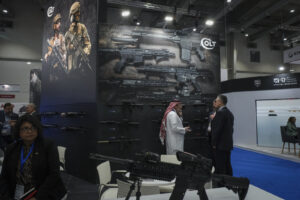 Saudia Arabia, Riyadh, 2024-02-04. The world defense show brings together 770 exhibitors, including manufacturers and ar