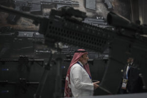 Saudia Arabia, Riyadh, 2024-02-04. The world defense show brings together 770 exhibitors, including manufacturers and ar