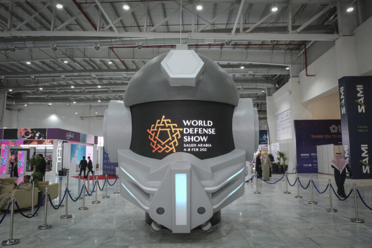 Saudia Arabia, Riyadh, 2024-02-04. The world defense show brings together 770 exhibitors, including manufacturers and ar