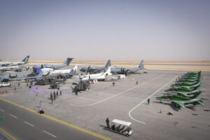 Saudia Arabia, Riyadh, 2024-02-04. The world defense show brings together 770 exhibitors, including manufacturers and ar