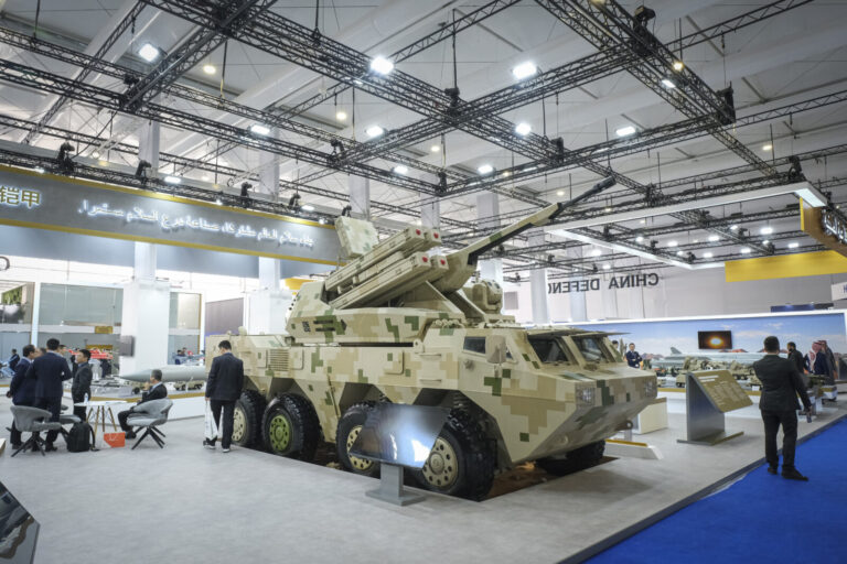 Saudia Arabia, Riyadh, 2024-02-04. The world defense show brings together 770 exhibitors, including manufacturers and ar
