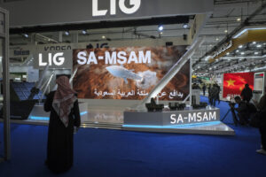 Saudia Arabia, Riyadh, 2024-02-04. The world defense show brings together 770 exhibitors, including manufacturers and ar
