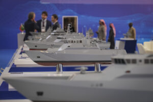 Saudia Arabia, Riyadh, 2024-02-04. The world defense show brings together 770 exhibitors, including manufacturers and ar