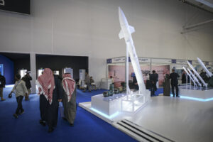 Saudia Arabia, Riyadh, 2024-02-04. The world defense show brings together 770 exhibitors, including manufacturers and ar
