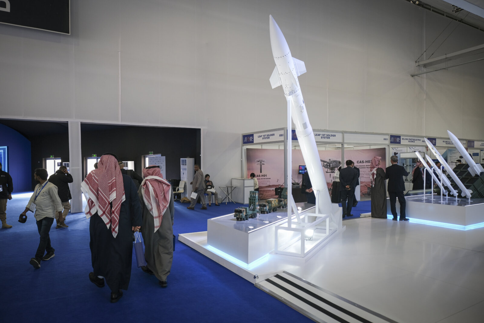 Saudia Arabia, Riyadh, 2024-02-04. The world defense show brings together 770 exhibitors, including manufacturers and ar
