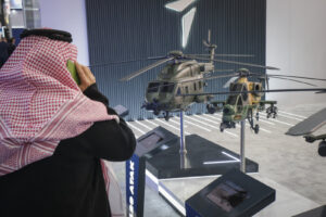 Saudia Arabia, Riyadh, 2024-02-04. The world defense show brings together 770 exhibitors, including manufacturers and ar
