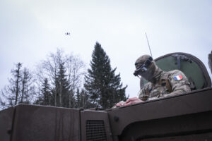 Estonia, Tapa, 2025-12-03. On mission Lynx, French soldiers of the NATO enhanced Forward Presence battlegroup train in t