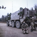 Estonia, Tapa, 2025-12-03. On mission Lynx, French soldiers of the NATO enhanced Forward Presence battlegroup train in t
