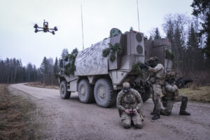 Estonia, Tapa, 2025-12-03. On mission Lynx, French soldiers of the NATO enhanced Forward Presence battlegroup train in t