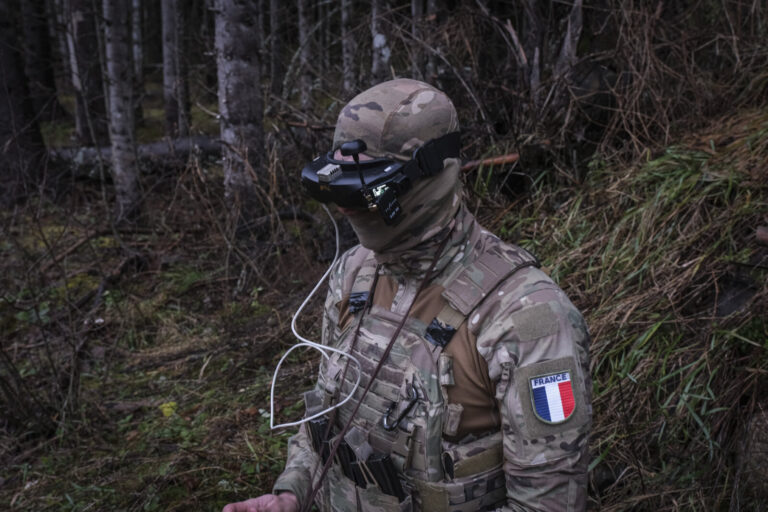 Estonia, Tapa, 2025-12-03. On mission Lynx, French soldiers of the NATO enhanced Forward Presence battlegroup train in t