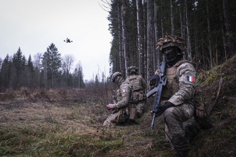 Estonia, Tapa, 2025-12-03. On mission Lynx, French soldiers of the NATO enhanced Forward Presence battlegroup train in t