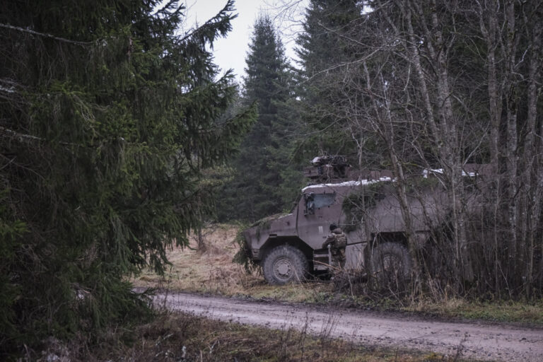 Estonia, Tapa, 2025-12-03. On mission Lynx, French soldiers of the NATO enhanced Forward Presence battlegroup train in t