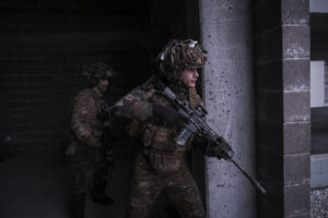 Estonia, Tapa, 2025-12-04. On mission Lynx, French soldiers of the NATO enhanced Forward Presence battlegroup train in t