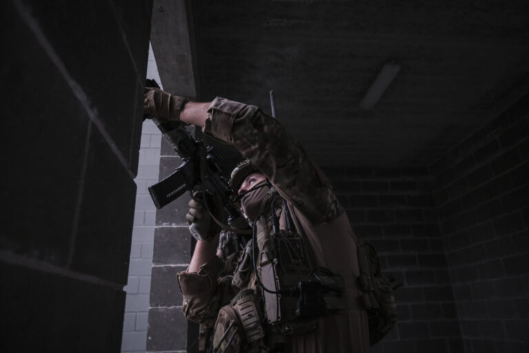 Estonia, Tapa, 2025-12-04. On mission Lynx, French soldiers of the NATO enhanced Forward Presence battlegroup train in t