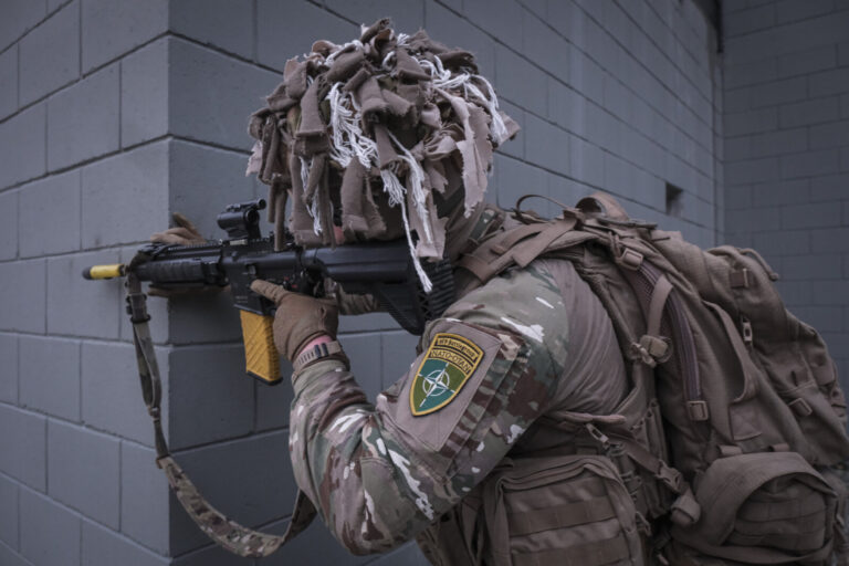 Estonia, Tapa, 2025-12-04. On mission Lynx, French soldiers of the NATO enhanced Forward Presence battlegroup train in t