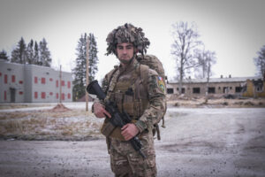 Estonia, Tapa, 2025-12-04. On mission Lynx, French soldiers of the NATO enhanced Forward Presence battlegroup train in t