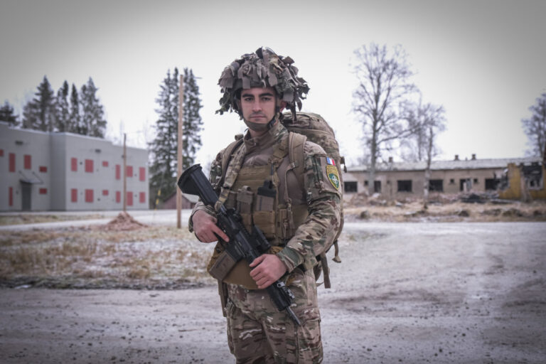 Estonia, Tapa, 2025-12-04. On mission Lynx, French soldiers of the NATO enhanced Forward Presence battlegroup train in t