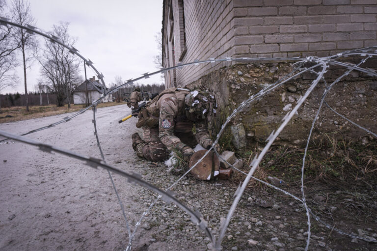 Estonia, Tapa, 2025-12-04. On mission Lynx, French soldiers of the NATO enhanced Forward Presence battlegroup train in t