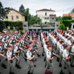 France, Castres, 2019-07-18. Change of command ceremonies at the 8th marine infantry parachute regiment in Castres, wher