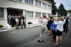France, Castres, 2019-07-18. Change of command ceremonies at the 8th marine infantry parachute regiment in Castres, wher