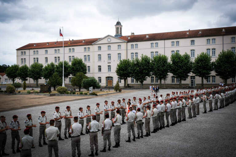 France, Castres, 2019-07-18. Change of command ceremonies at the 8th marine infantry parachute regiment in Castres, wher